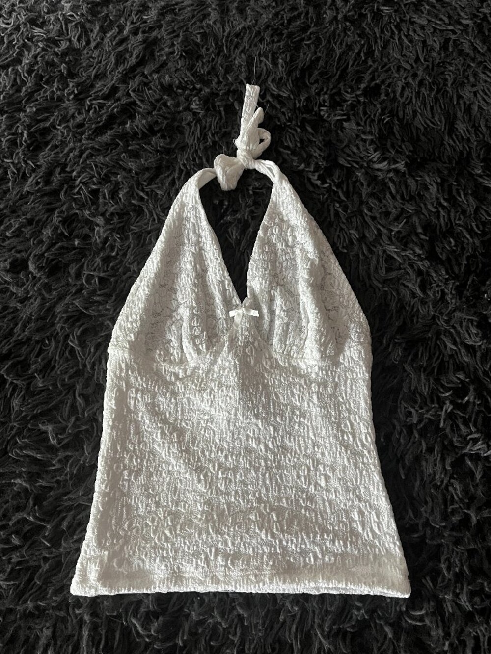 Urban Planet White Lace Halter Top (NWOT)